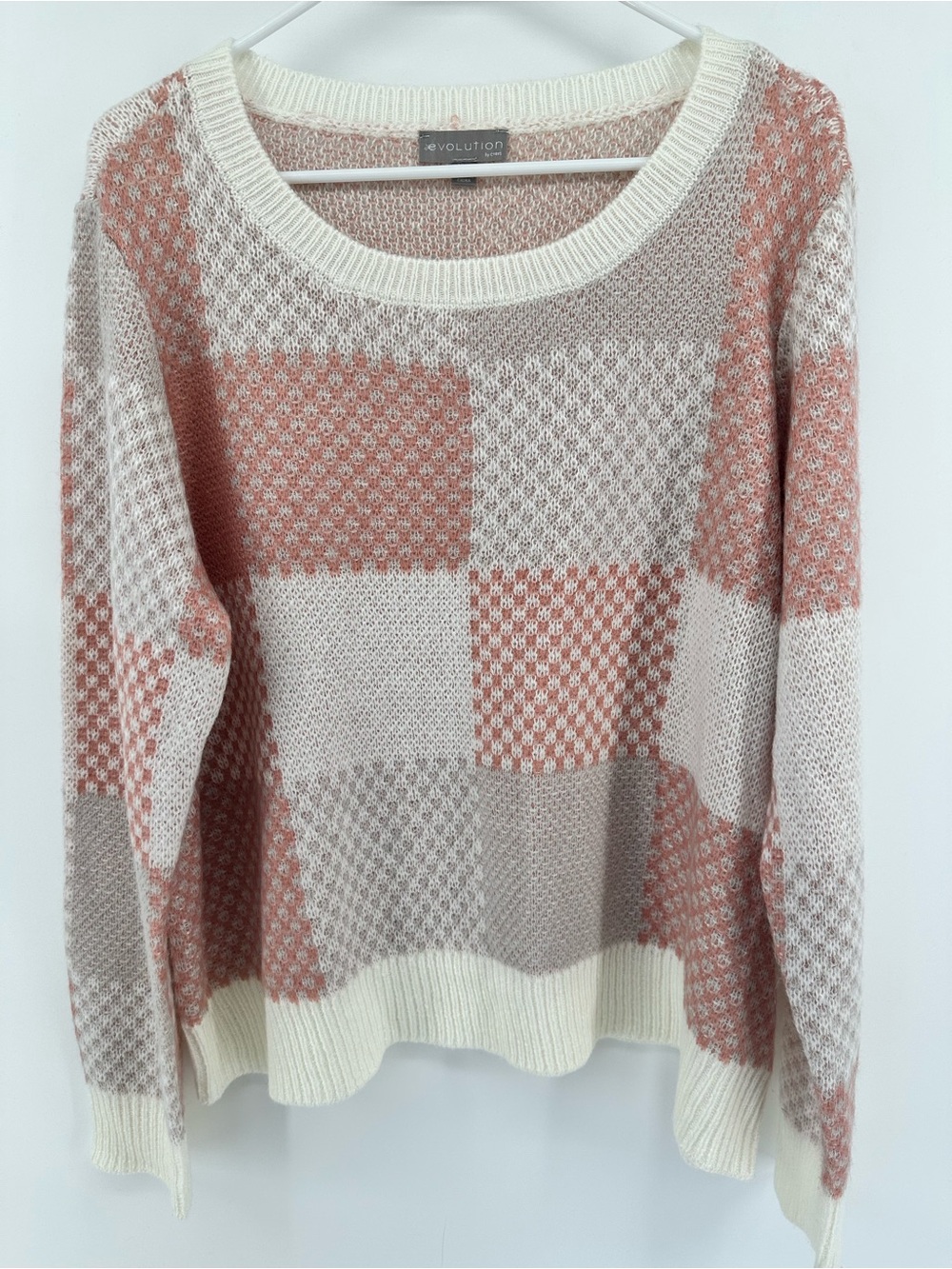 Evolution by Cyrus Women’s Patchwork Pullover Sweater – XXL SKU 0144